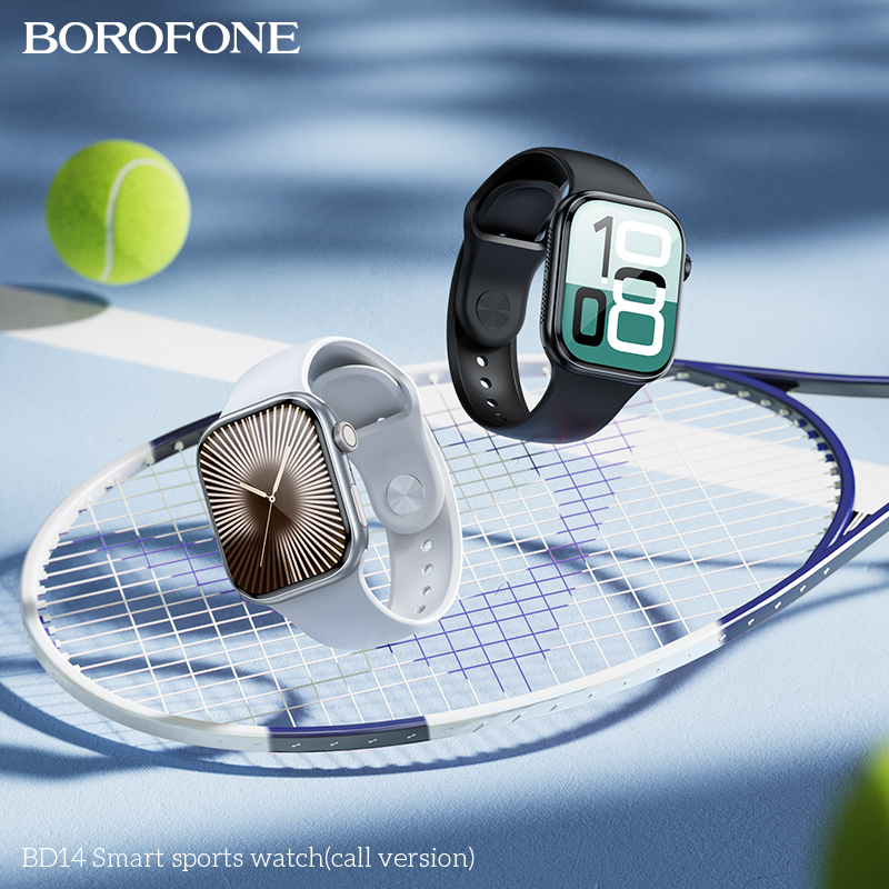 BOROFONE BD14 Bluetooth calling smartwatch Black Silver NZ